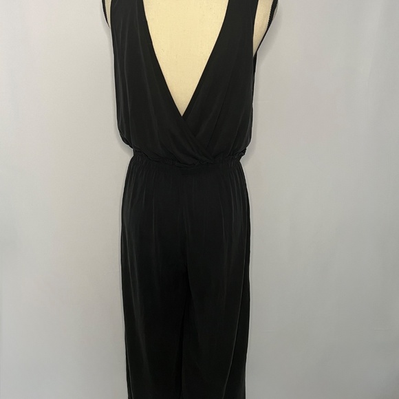 Sienna Sky Lined Cropped Jumper Size L Black- Modal Blend - Picture 6 of 8